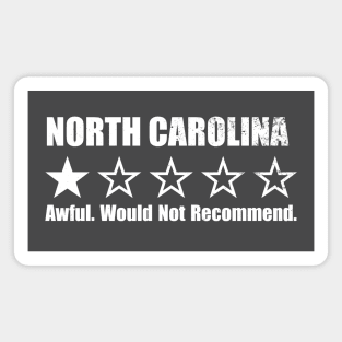 North Carolina One Star Review Magnet